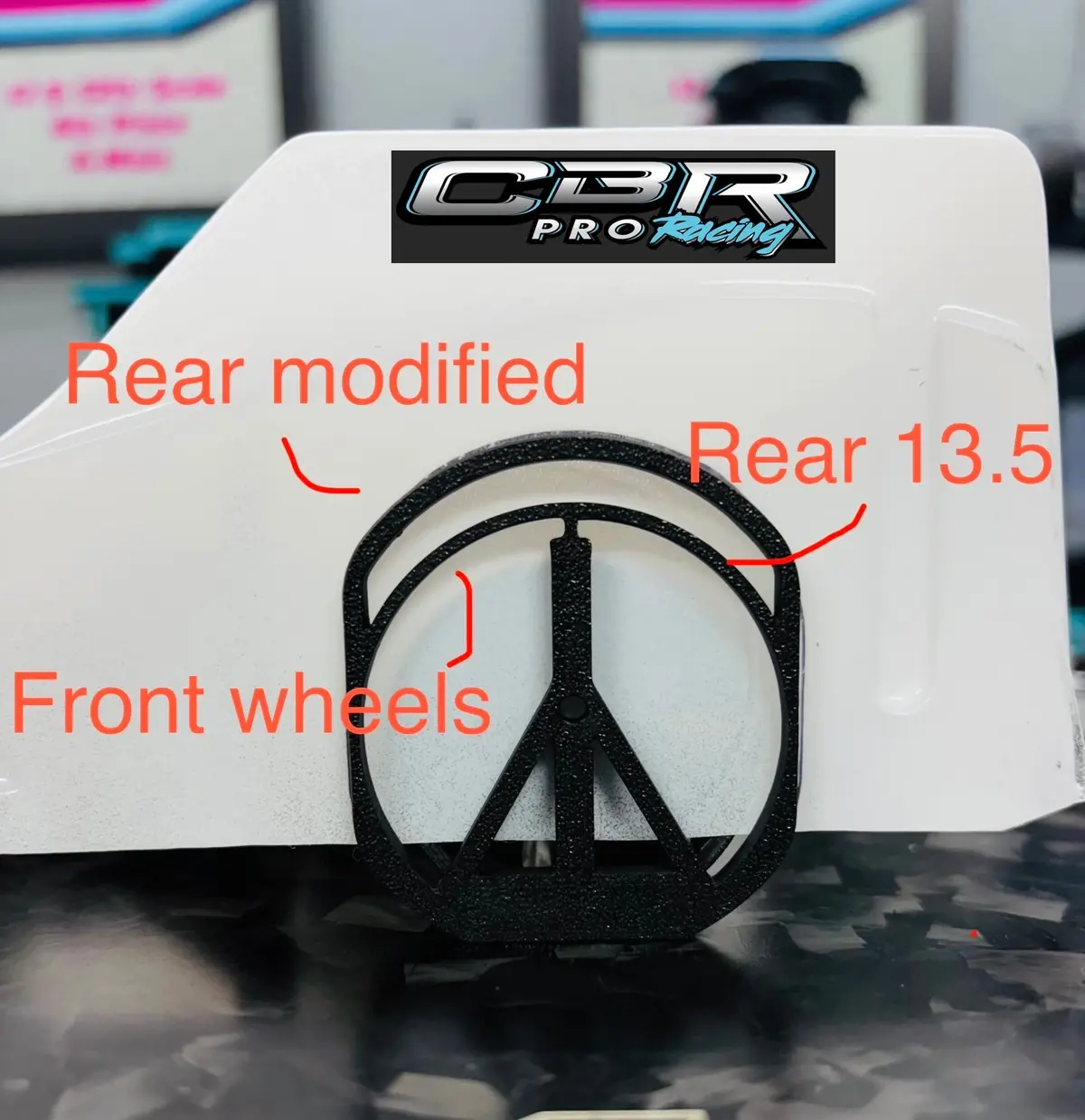 P1107 - (New) Cbr Pro 12Th Scale Wheel Cutout Kit (2 Pcs) 1
