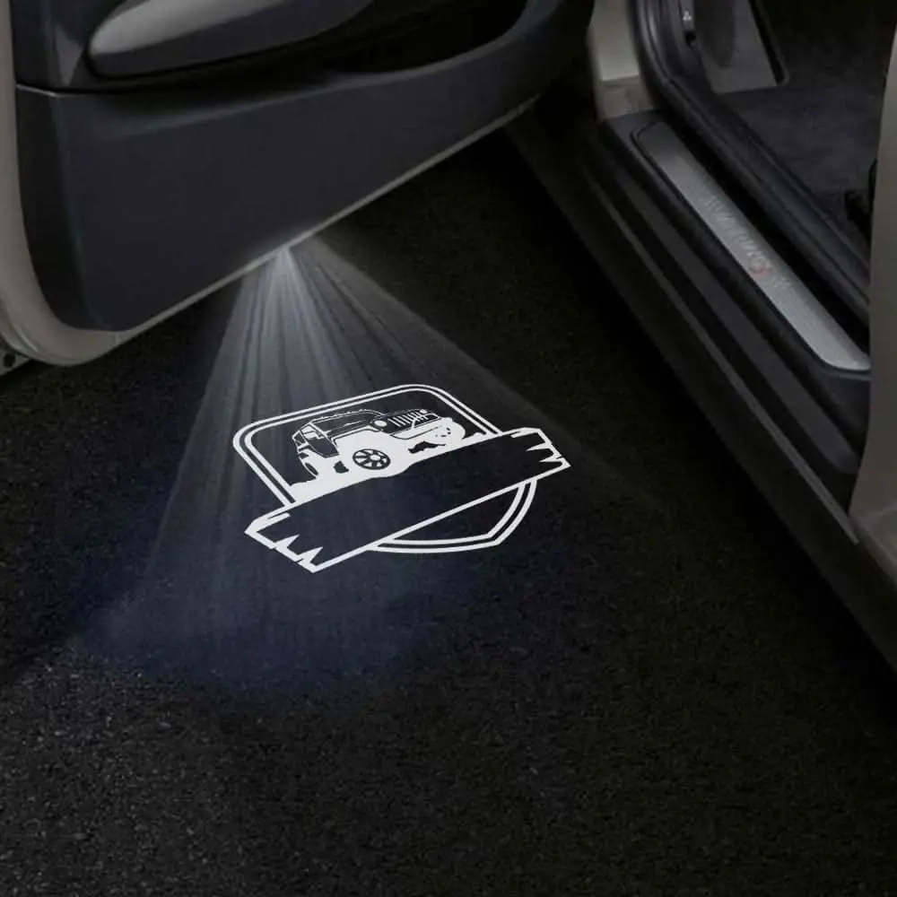 Jeep Cherokee Sport Premium Door Puddle Lights Multiple Designs 2014–2018 6