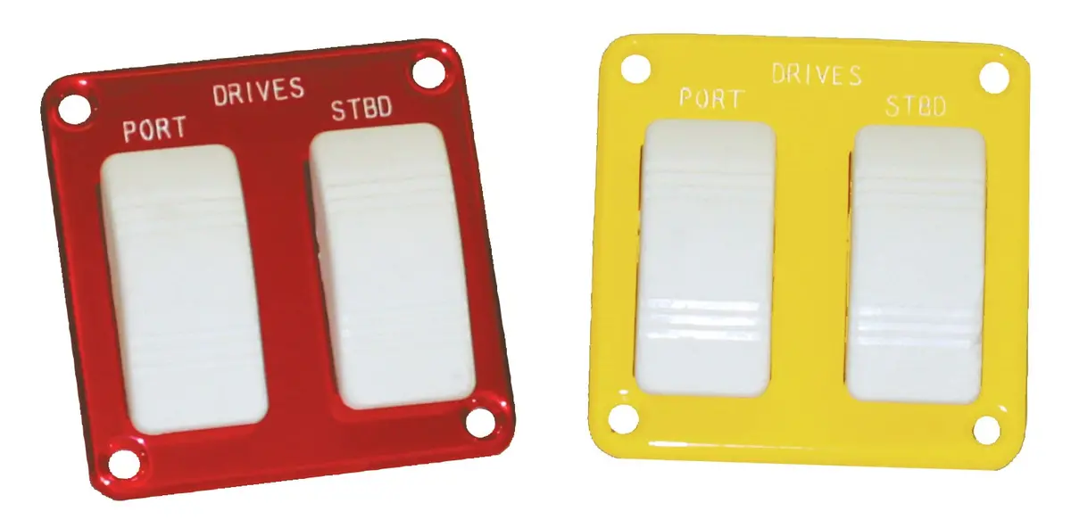 Gaffrig Switch Panels - 2 Drives - White And Black Switch Panels 1