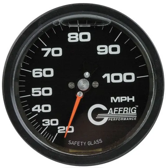 Gaffrig Part #4102 4 Inch 100 Mph Liquid Filled Speedometer Marine Boat Gauge Head Only Black 1
