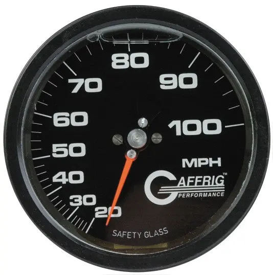 Gaffrig Part #4122 4 Inch 100 Mph Black Liquid Filled Speedometer Marine Boat Gauge Kit 1