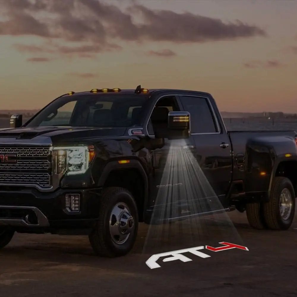 Gmc Sierra Premium Side Wing Mirror Puddle Lights Multiple Designs 2015-2026 7