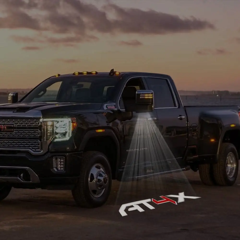 Gmc Sierra Premium Side Wing Mirror Puddle Lights Multiple Designs 2015-2026 8