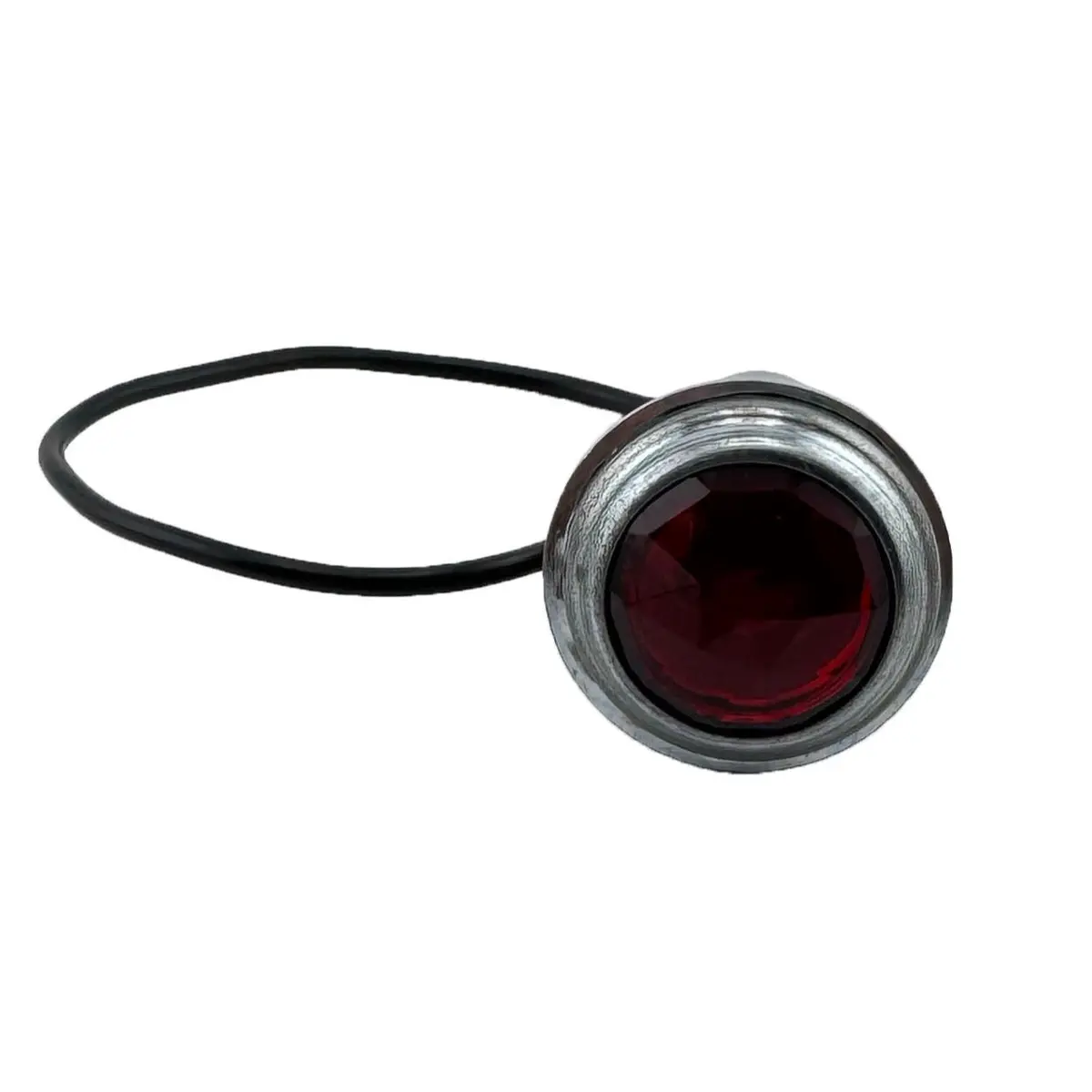 Gaffrig Part #9510 Bright Red Warning Light Panel Mount Lens - 1 Inch 1