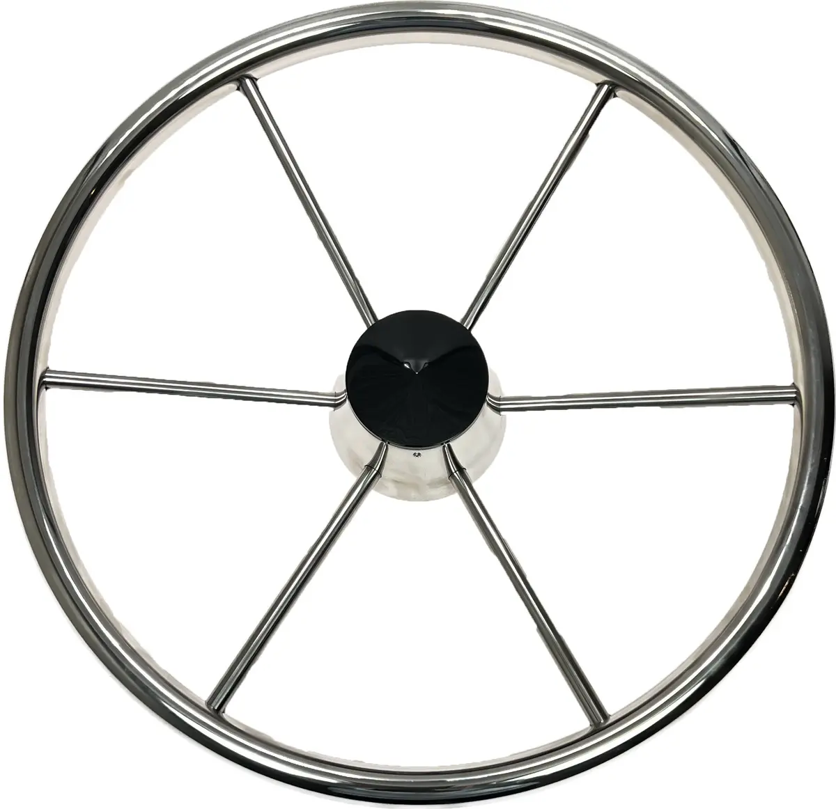 Gaffrig Part #9675 Steering Wheel 6 Spoke Stainless Steel 1