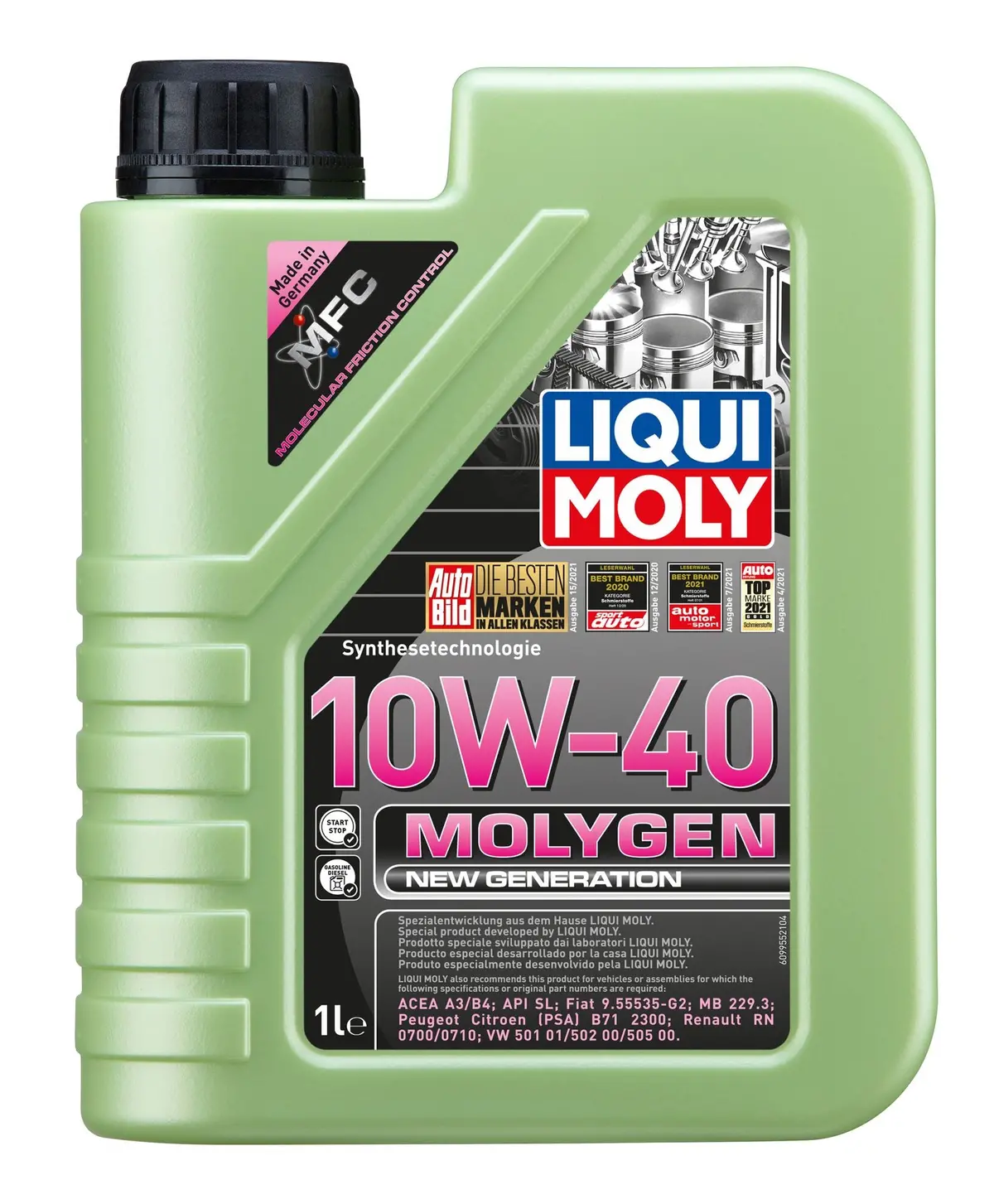 Liqui Moly Molygen 10W40 1Ltr Lm9955 1