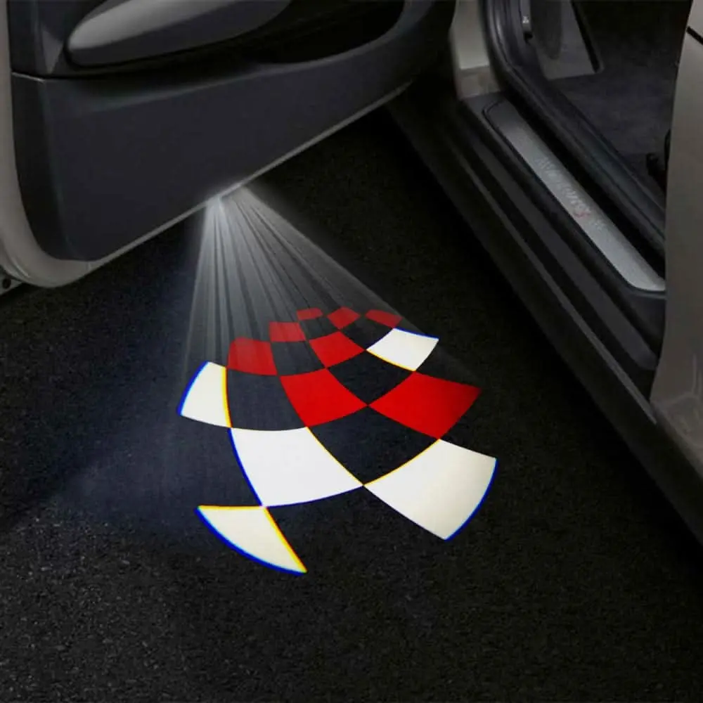 Mini Coupe Premium Door Puddle Lights Multiple Designs 2011-2015 9