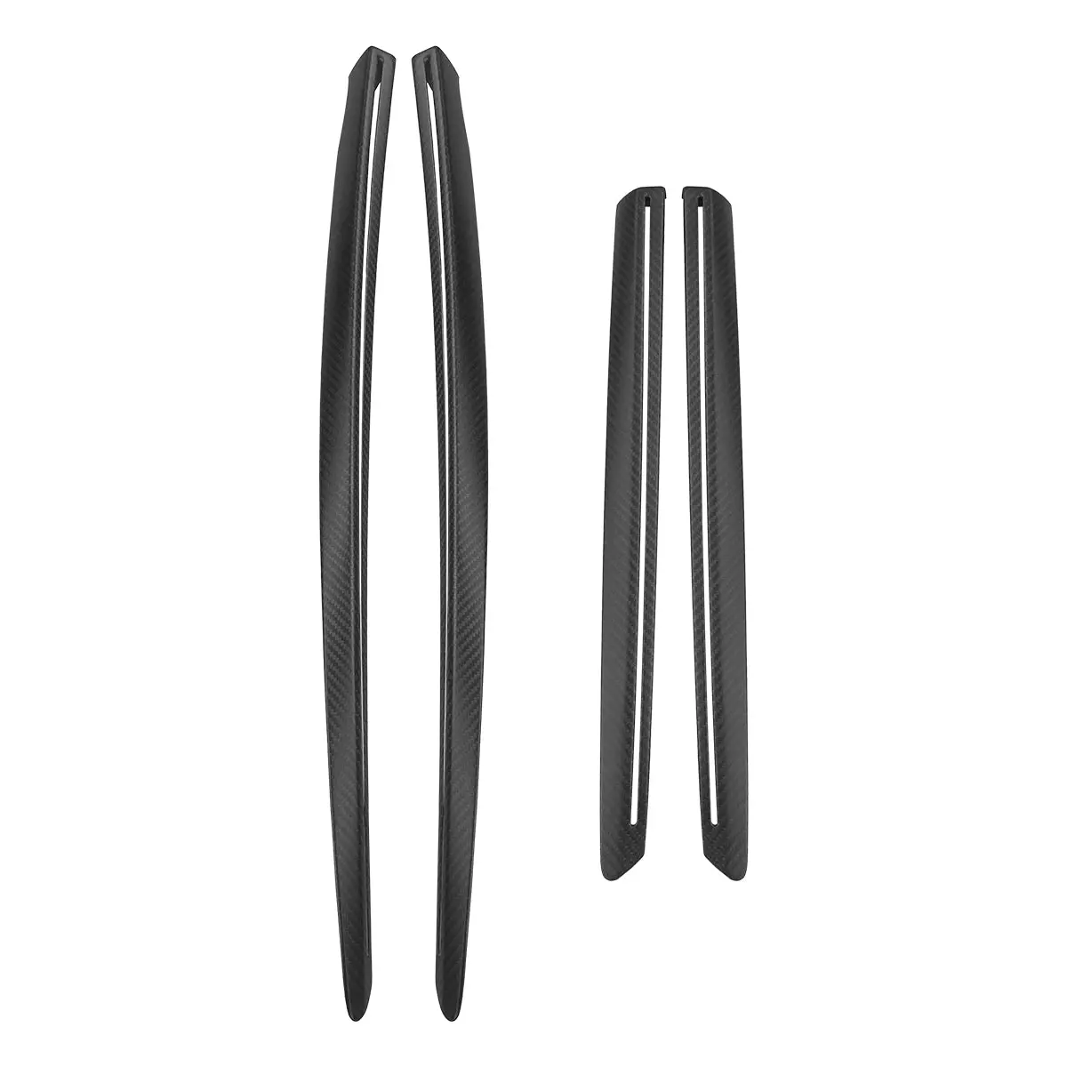 Real Molded Gloss Carbon Fiber Door Panel Overlay Covers 4Pcs For Tesla Model Y Juniper 2025-2026 1