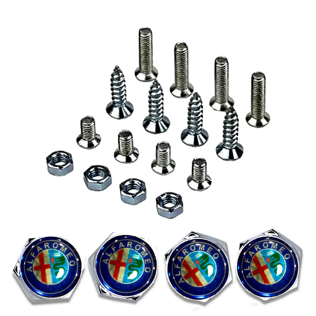 Alfaromeo Car License Plate Frame Screws 1
