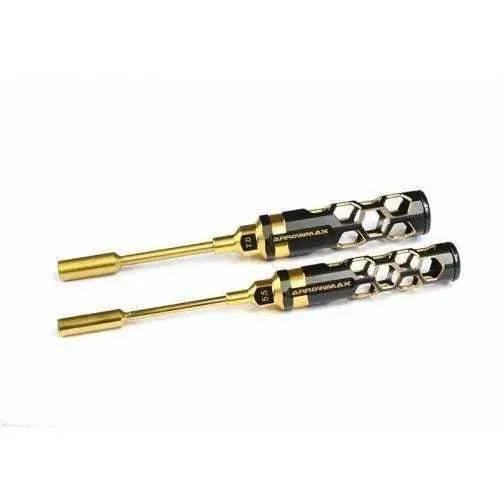 Arrowmax Nut Driver Set.  5.5 And 7Mm.  Black Golden. 1