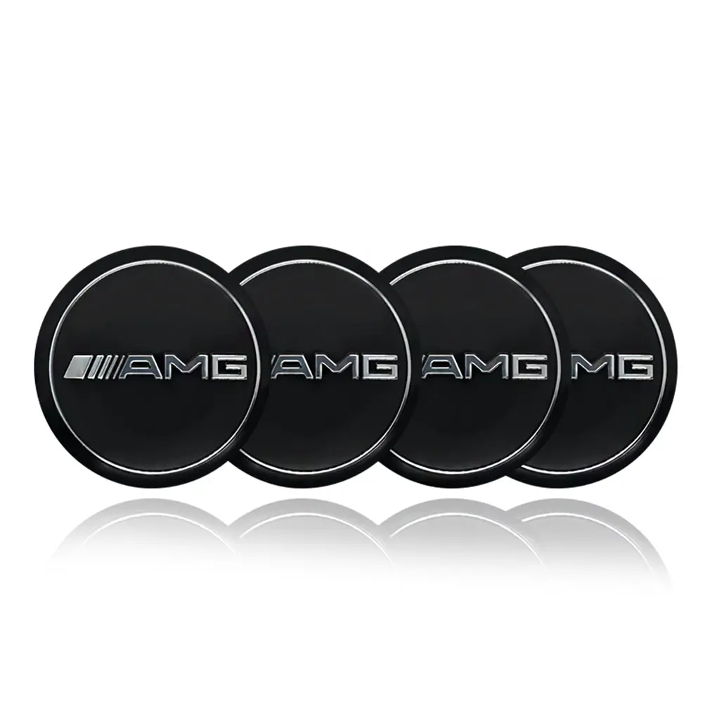 Amg Car Center Wheel Cap Badge Aluminum Metal Sticker 1
