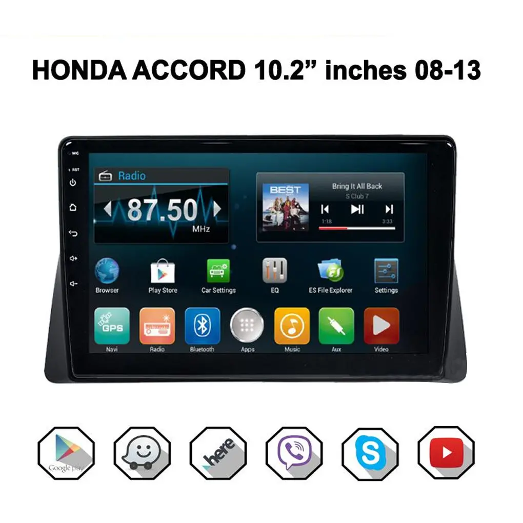 Honda Accord 2008-2013 Model Car Android Stereo Head Unit 10.2  Inches (Stereo And Frame) 1