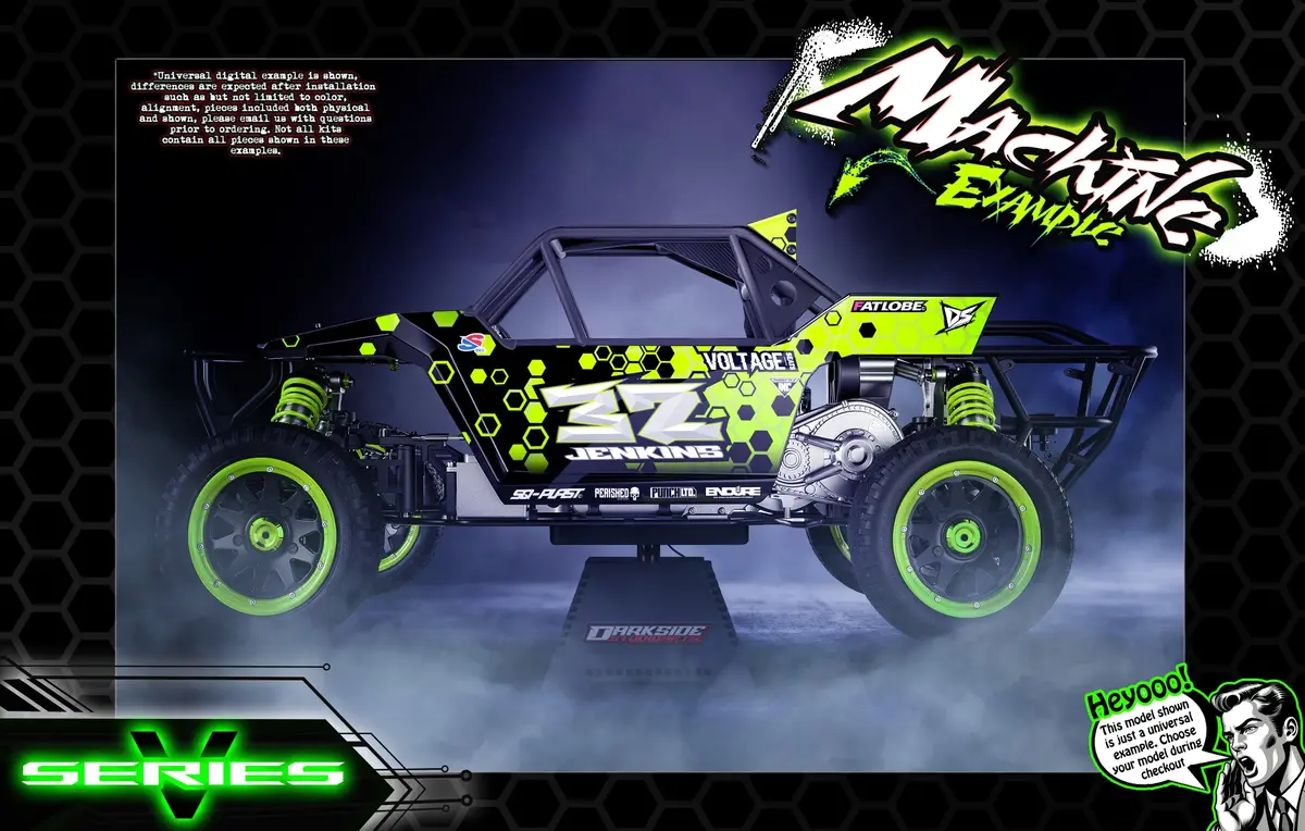 'Series V' Themed Wrap Fits Kraken Rc® | Sx5 Sidewinder | Tsk | Tsk-B | Vekta.5 | Vesla.5 1