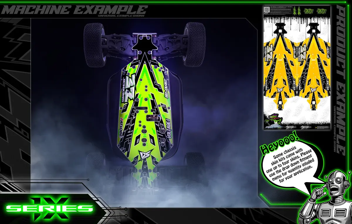 'Series 1X' Aftermarket Themed Chassis Skin Fits Traxxas® | Unlimited Desert Racer 2