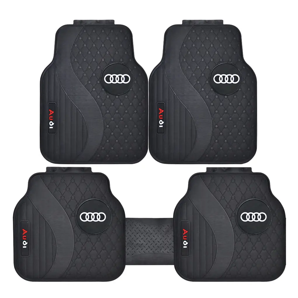 Audi Universal Car Floor Premium Rubber Matting Protector / Guard (High Quality) 1