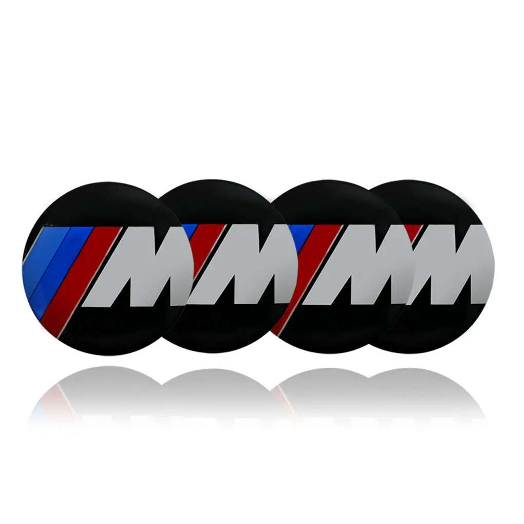 Bmw Car Center Wheel Cap Badge Aluminum Metal Sticker 1