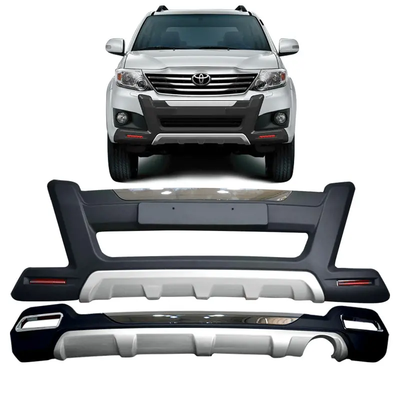 Toyota Fortuner 2012- 2015 Front & Rear Nudge Bar Under Runner Bumper 1