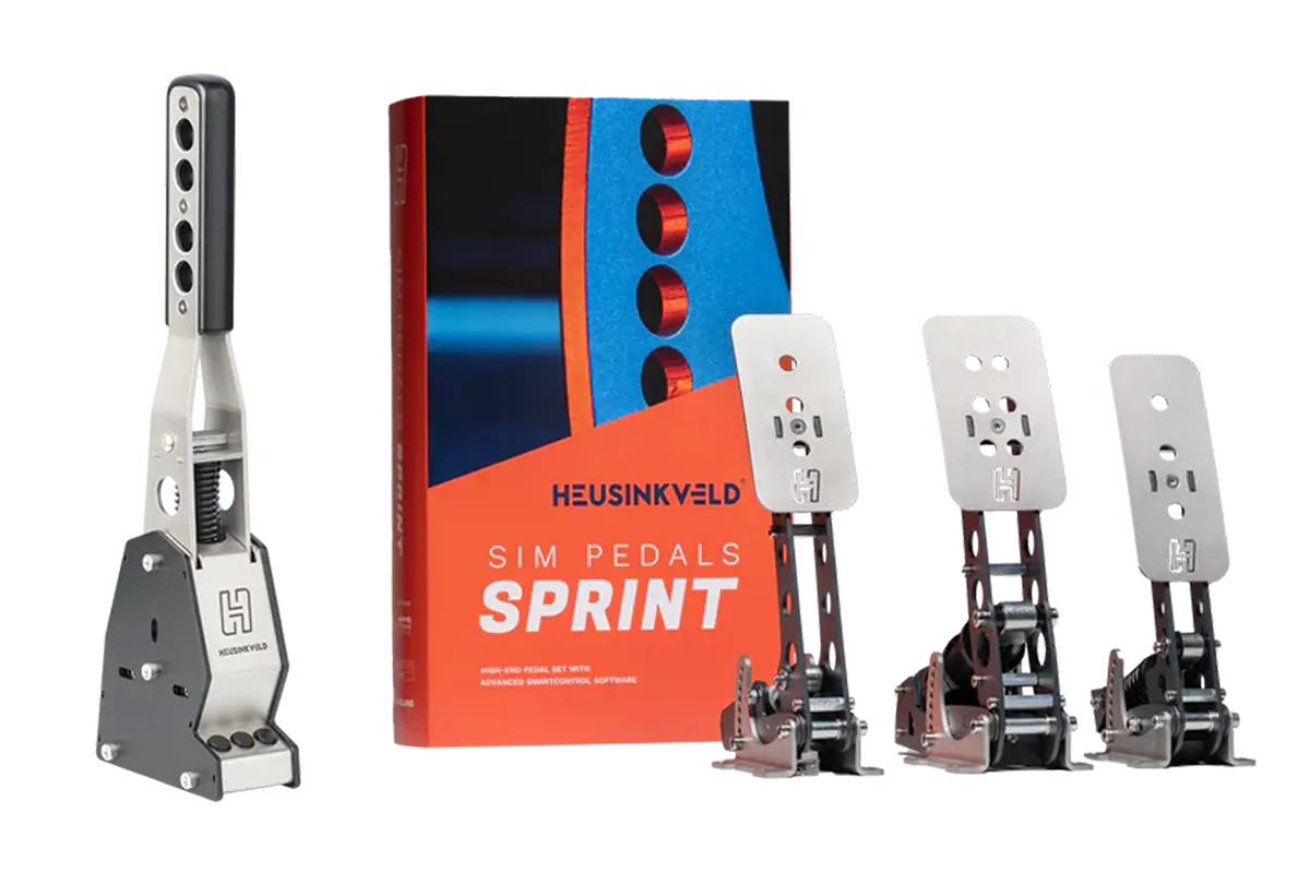 Heusinkveld Sprint 3-Pedal + Magshift Sim Racing Bundle — Load-Cell Pedals & Magnetic Sequential Shifter For Gt, Rally, Touring-Car & Esports Sim Racing 1