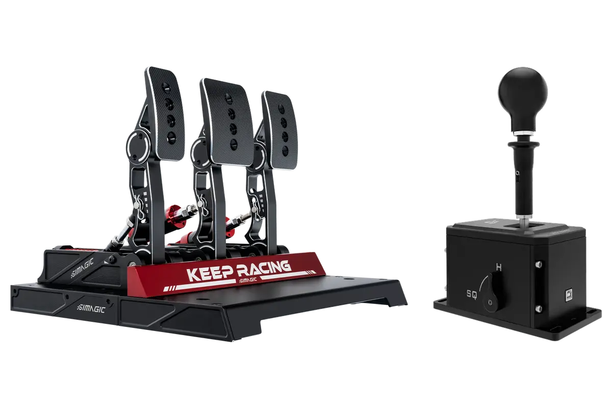 Simagic P1000-3 Pedal Set & Ds-8X Shifter Bundle 1