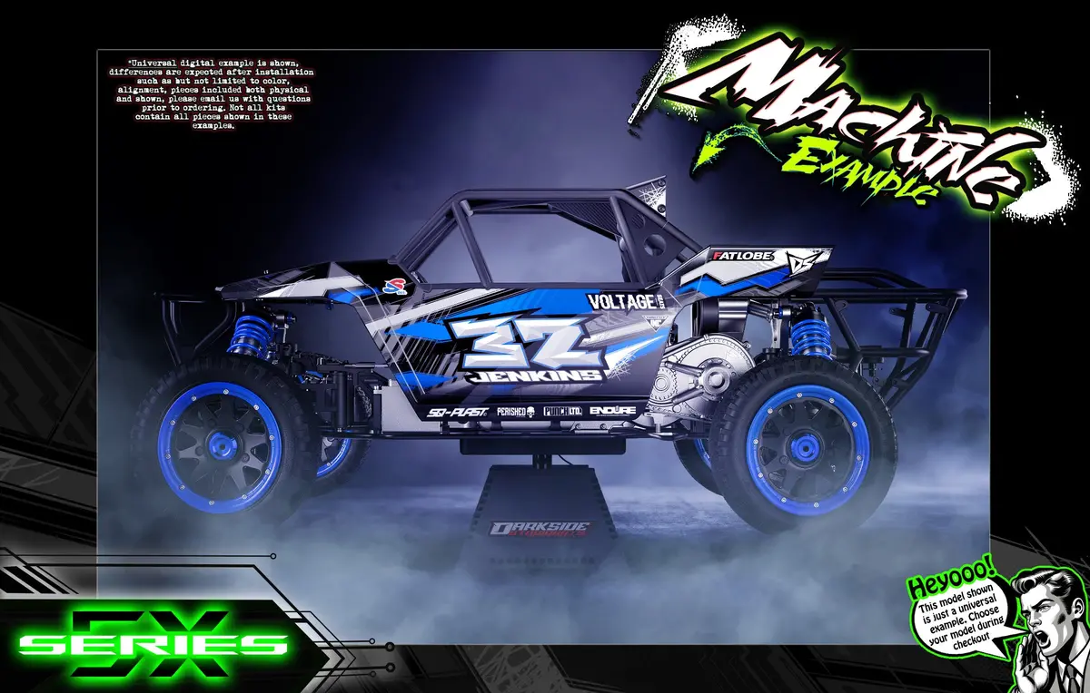 'Series 5X' Themed Wrap Fits Kraken Rc® | Sx5 Sidewinder | Tsk | Tsk-B | Vekta.5 | Vesla.5 1