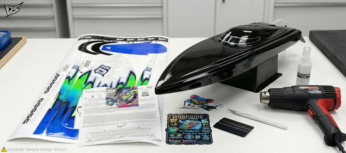 'Series 5X' Themed Graphics Skin Kit Fits Pro Boat® | Blackjack | Impulse | Jetstream | React | Recoil | Shockwave | Sonicwake | Ul-19 | Veles | Zelos 9