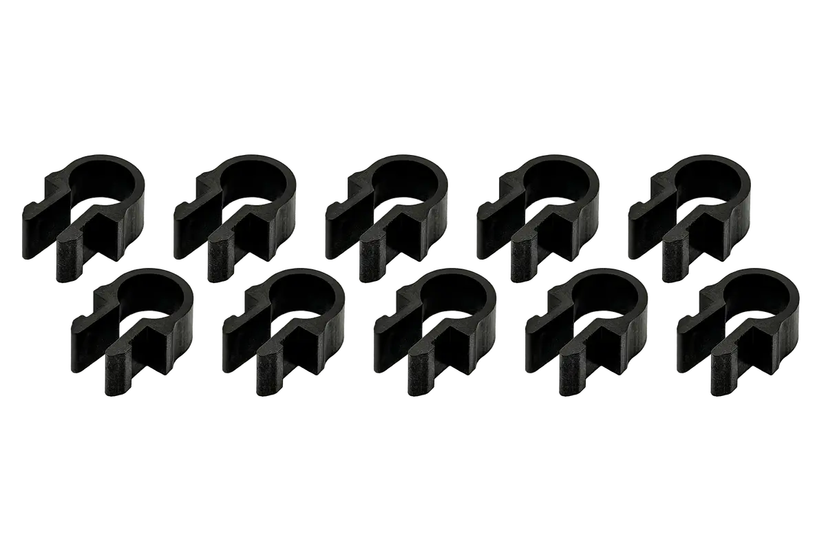 Set Of 10 Cable Management Clips With 10 Cable Ties 1