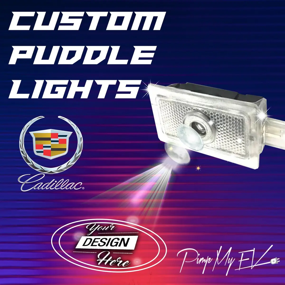 Custom Side Wing Mirror Projector Puddle Lights For Cadillac Iq - 2025-2026 1