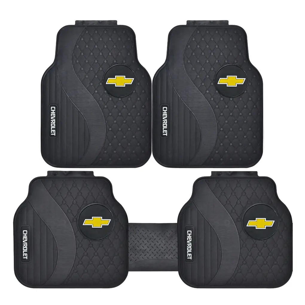 Chevrolet Universal Car Floor Premium Rubber Matting Protector / Guard (High Quality) 1