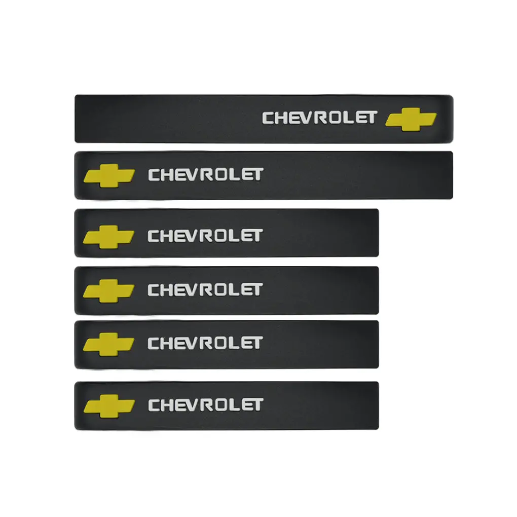 6Pcs Chevrolet Car Sticker Door Guard And Side Mirror Protector 1