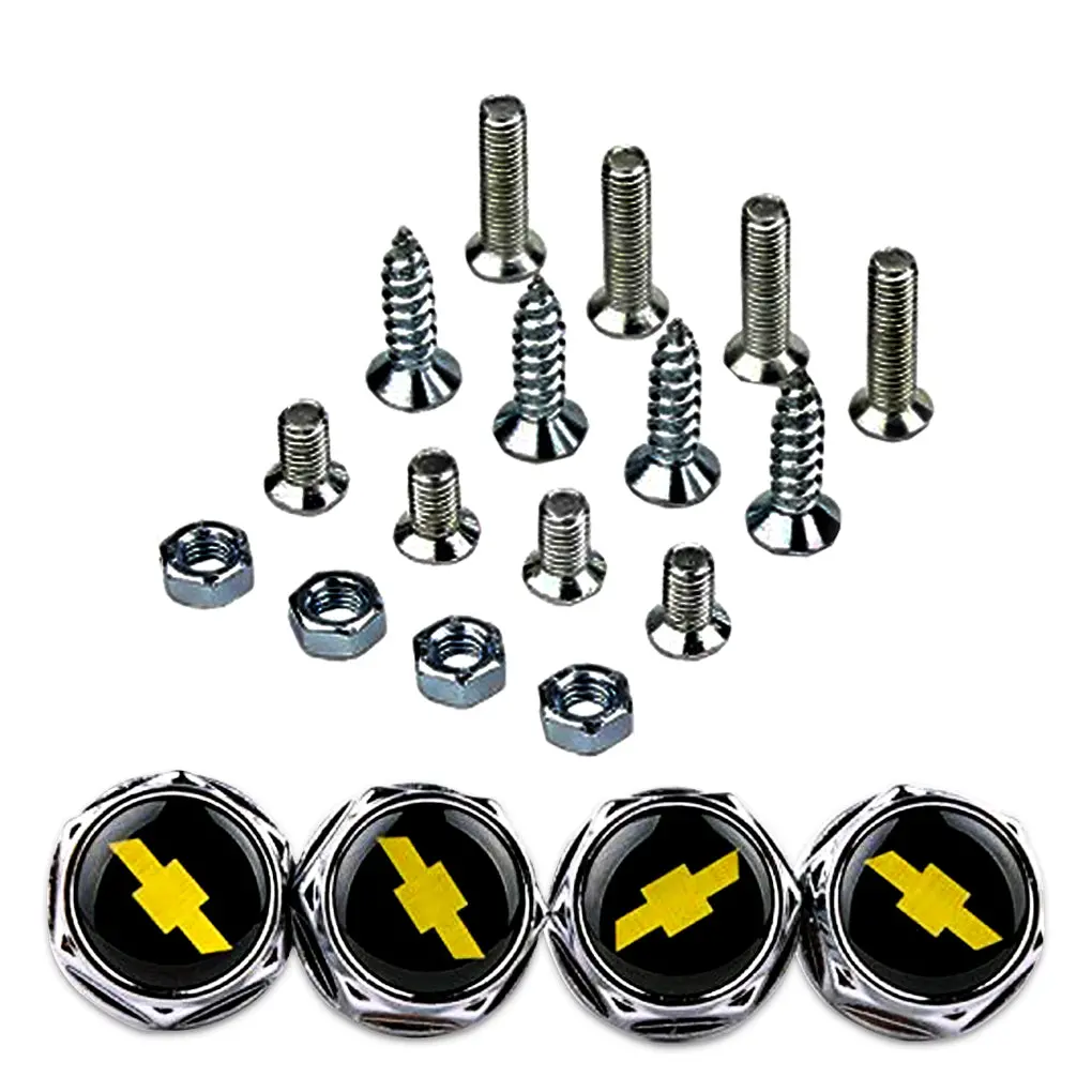 Chevrolet Car License Plate Frame Screws 1