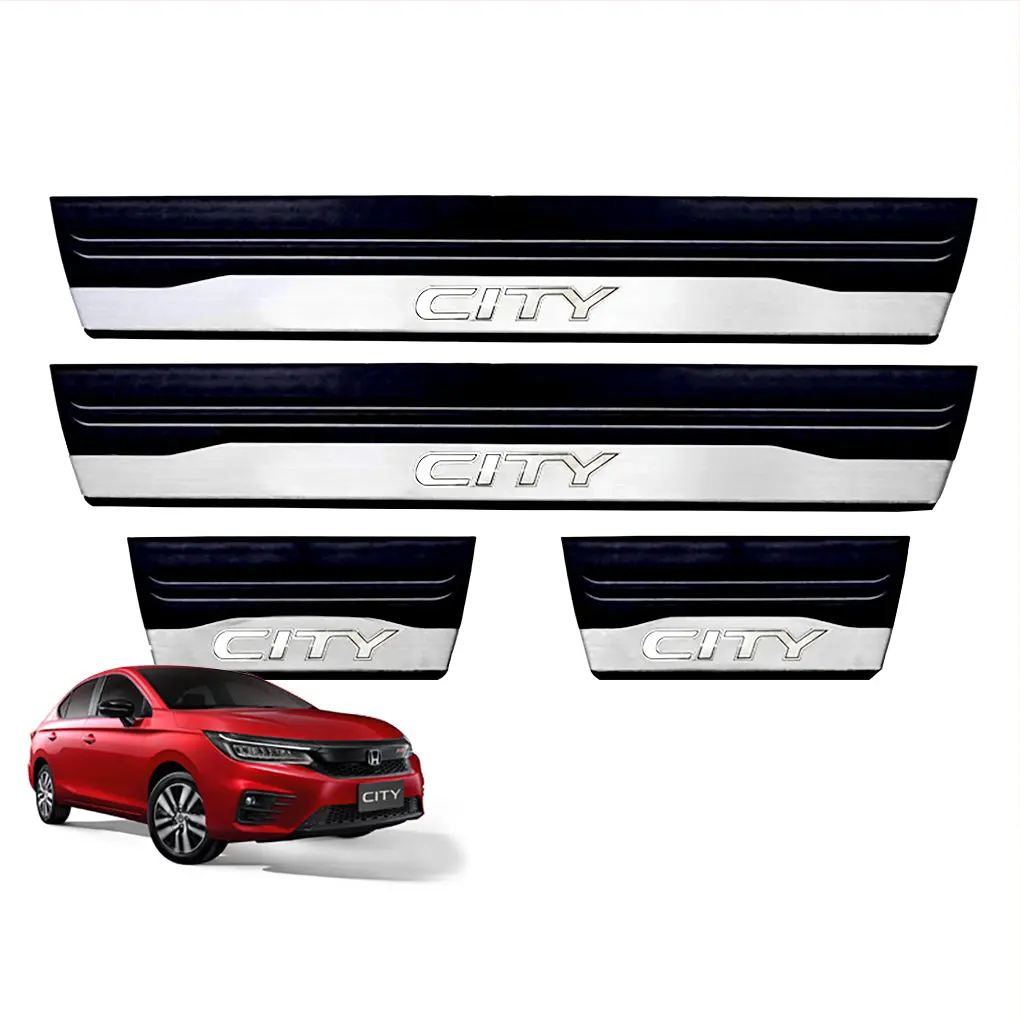 Side Step Sill For Honda City 2014,-2019 (W/Out) Led Pure Black 1