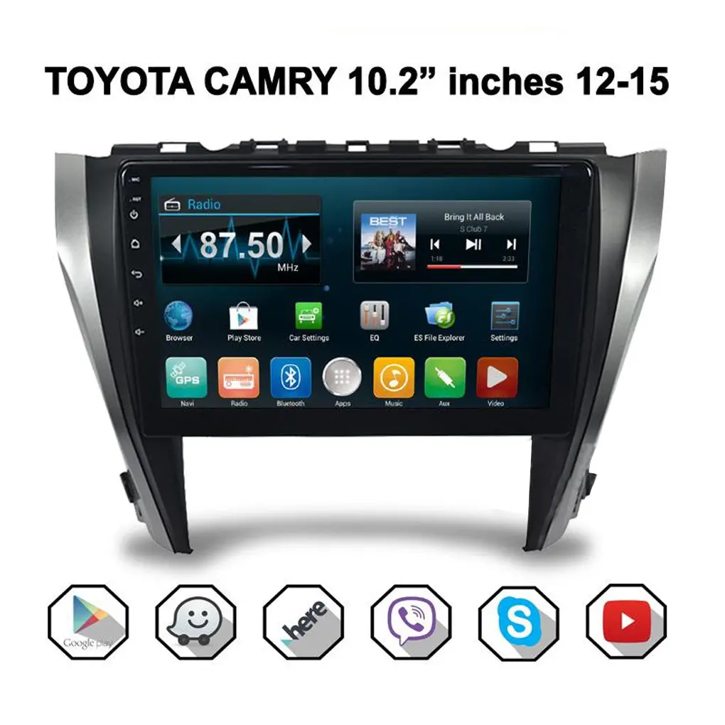 Toyota Camry 2012 - 2015 Model Car Android Stereo Head Unit 10.2 Inches (Stereo And Frame) 1