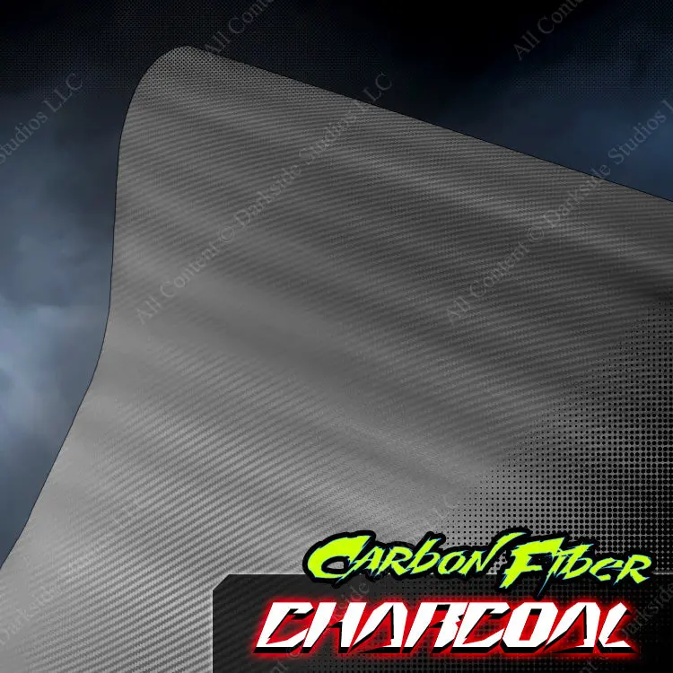 Add-On -Rider Number Cut-Out Overlay- ( Charcoal Cbn. Fiber ) 1