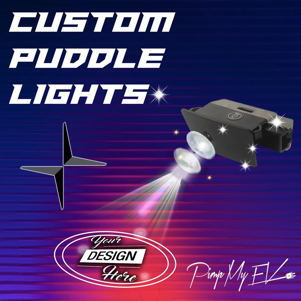 Custom Led Courtesy Door Projector Puddle Lights For Polestar 2019-2026 1
