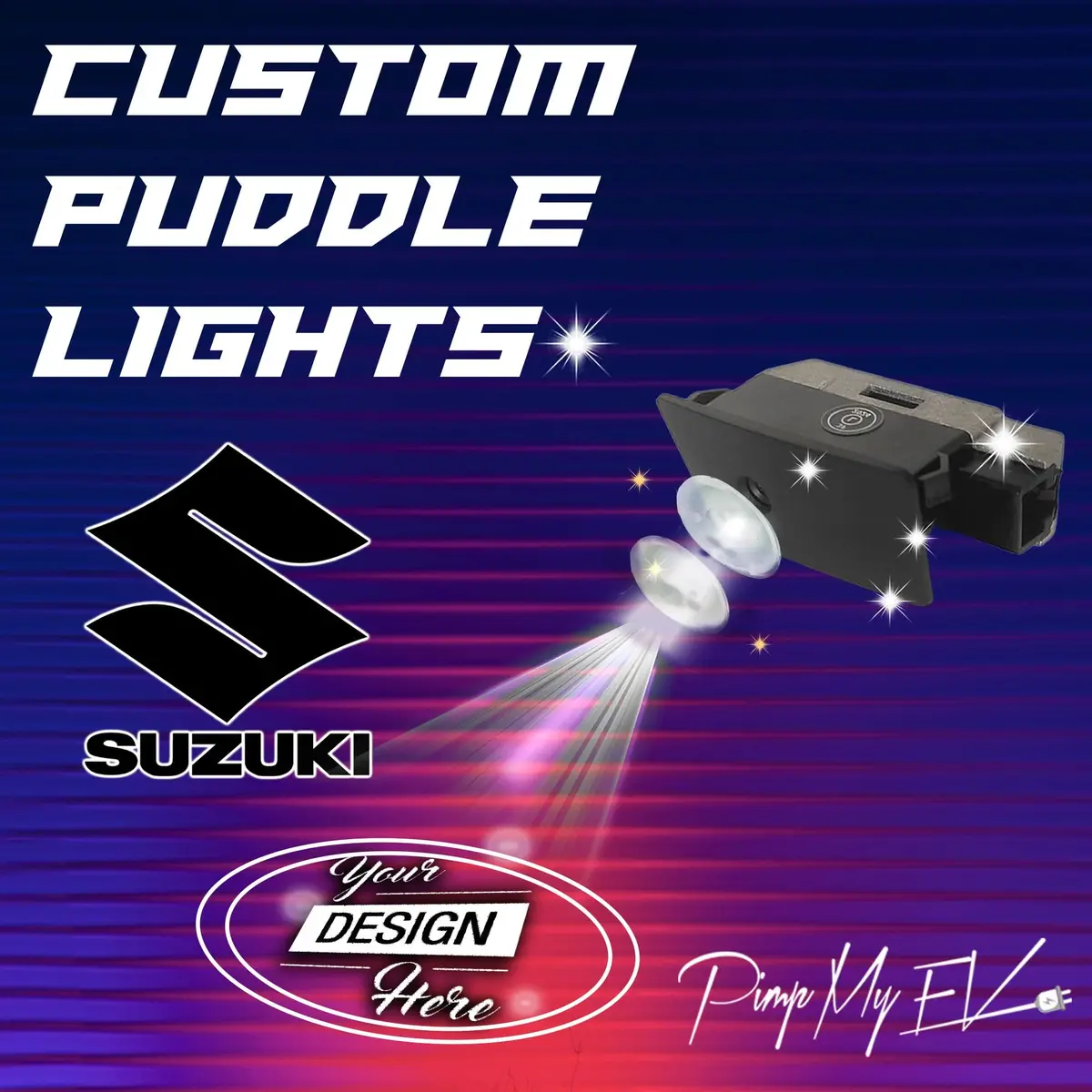 Custom Led Courtesy Door Projector Puddle Lights For Suzuki 1