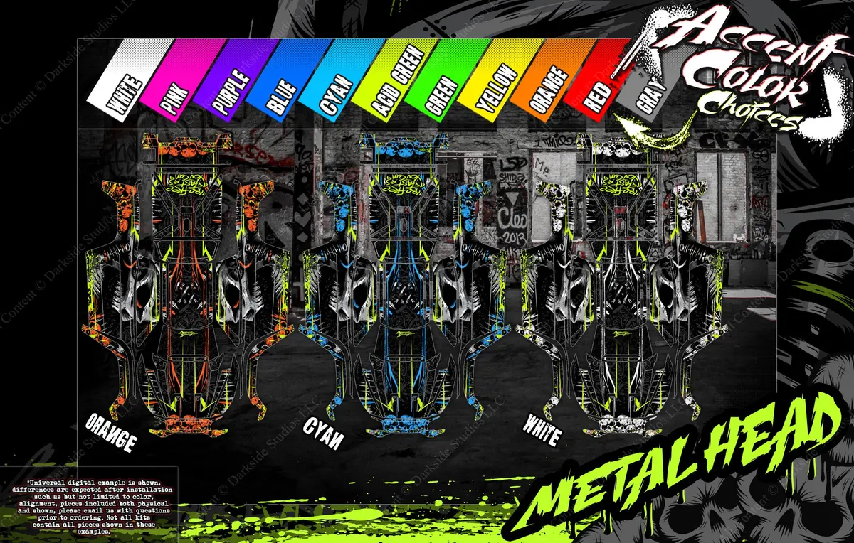 'Metalhead' Themed Chassis Skin Fits Tekno Series | Eb48 | Eb410 | Et48 | Et410 | Mt410 | Mt48 | Nb48 | Nt48 | Sct410 2