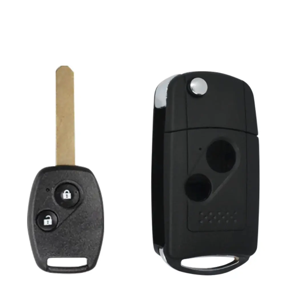 2 Button Remote Flip Key Fob Shell Case For Honda 1