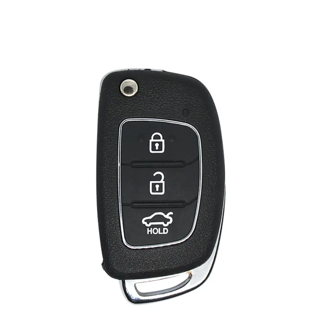 3 Button Remote Flip Key Fob Shell Case For Hyundai 1
