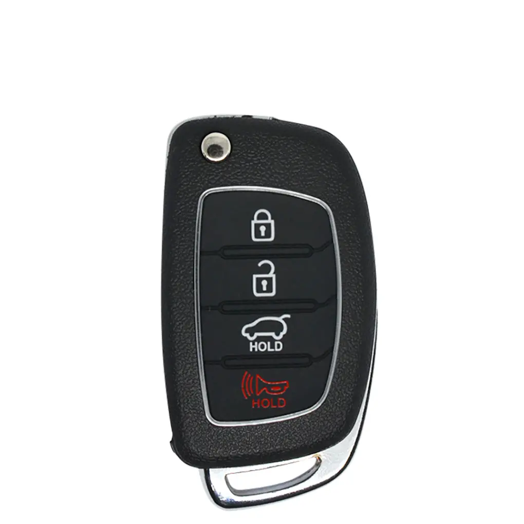 4 Button Remote Flip Key Fob Shell Case For Hyundai 1