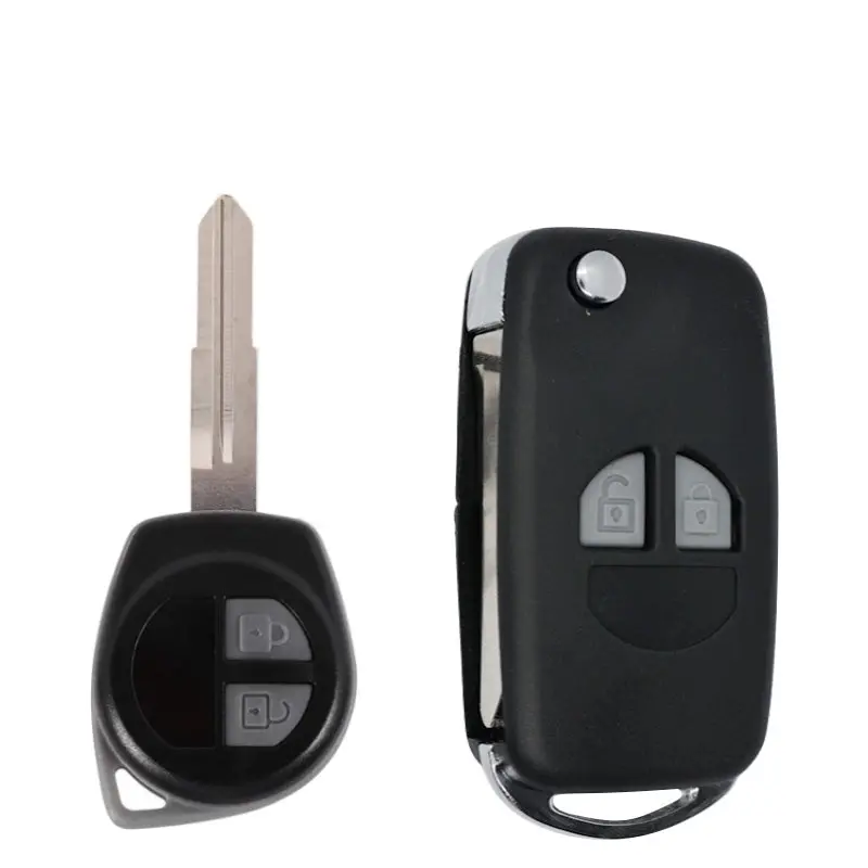 2 Button Car Remote Flip Key Fob Case Blade Cover Shell Fit For Suzuki 1
