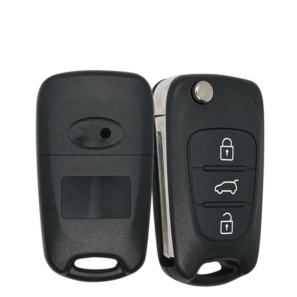 3 Buttons Remote Flip Key Shell Case Fit For Kia Key Conversion Car Shell 1
