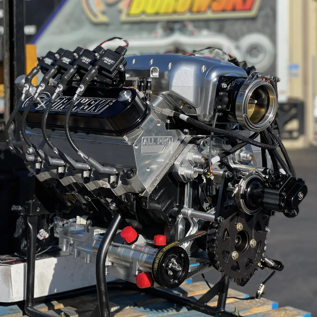 2,500 Hp, 427Ci Street-Strip Ls Engine - Complete, Twin 83Mm Bullseye Nlx Turbochargers 1