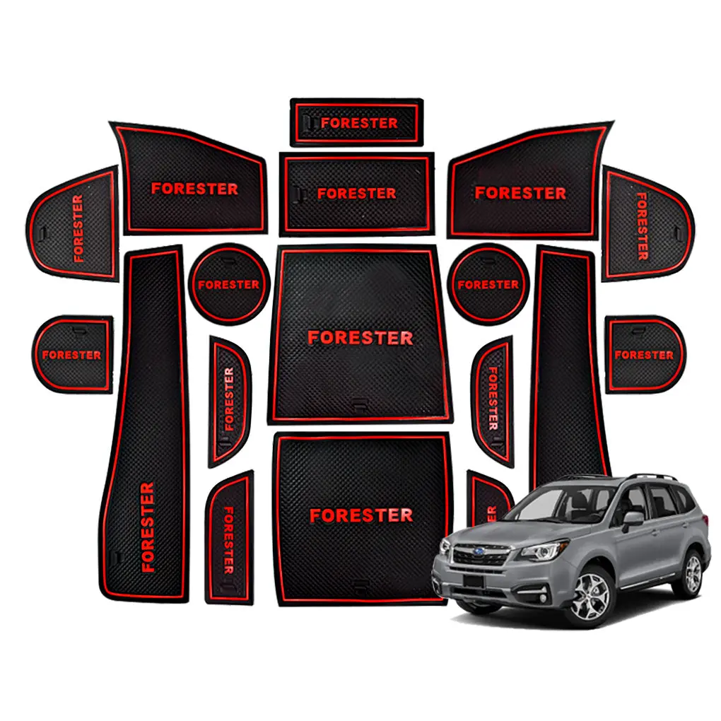 Subaru Forester Door Slot Mats 1