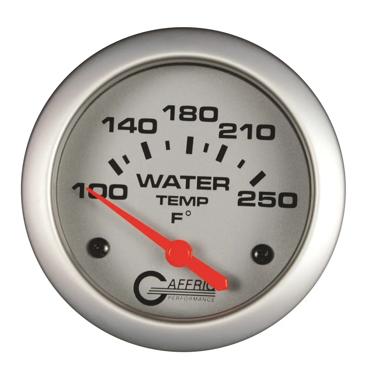 Gaffrig Part #11006 2 5/8 Inch Electric Water Temperature Marine Boat Gauge 100-250 F - W/Sender & Bushing Kit Platinum 1
