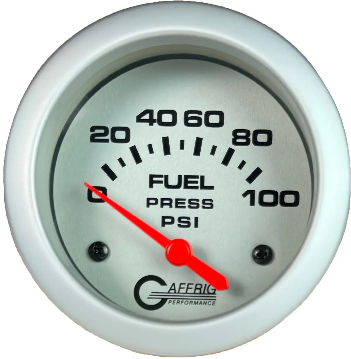 Gaffrig Part #11008 2 5/8 Inch Electric Fuel Pressure Marine Boat Gauge 0-100 Psi - Includes Sender Platinum 1