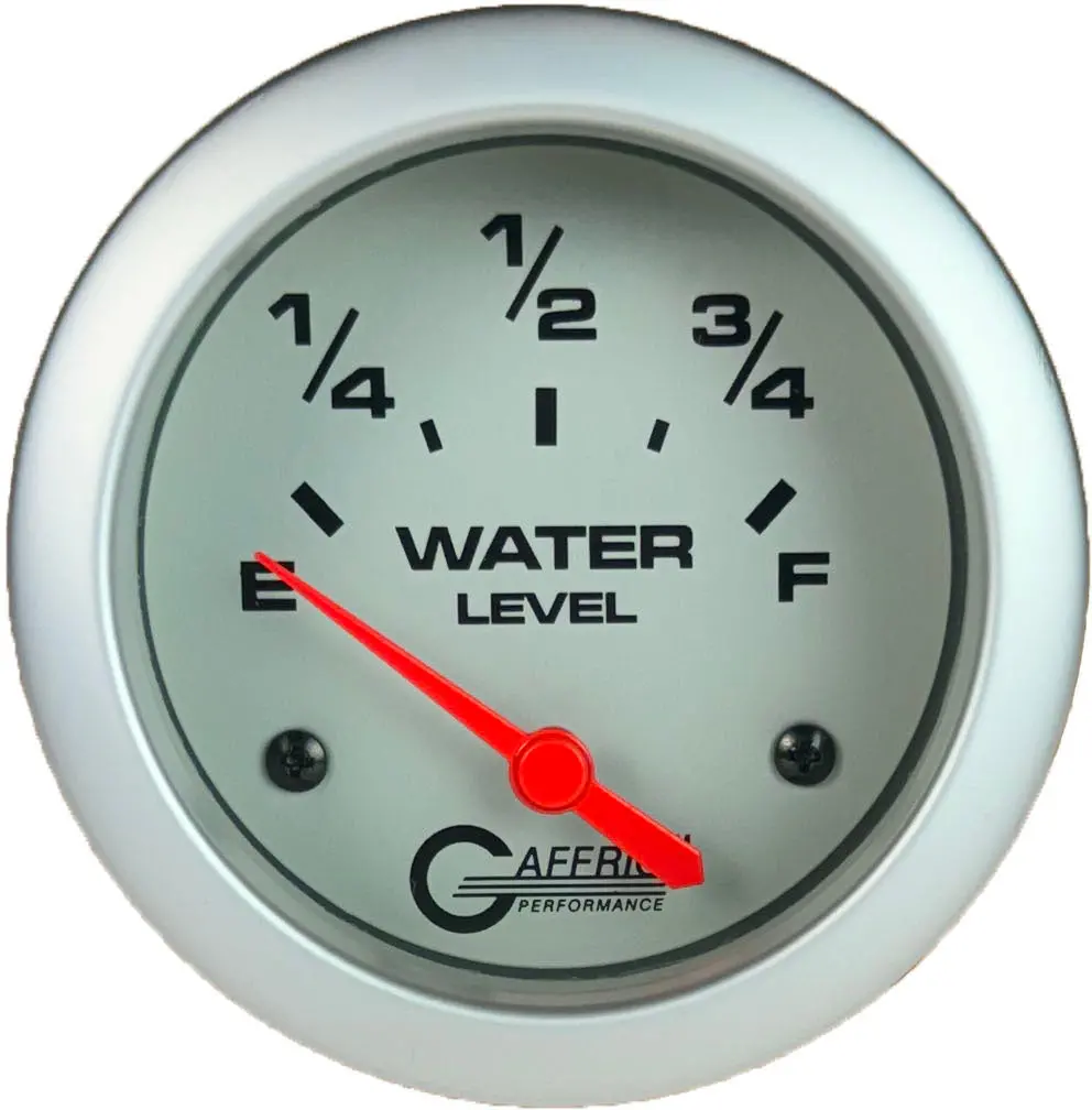 Gaffrig Part #11009 2 5/8 Inch Electric Water Level Marine Boat Gauge 240-33 Ohms Platinum 1