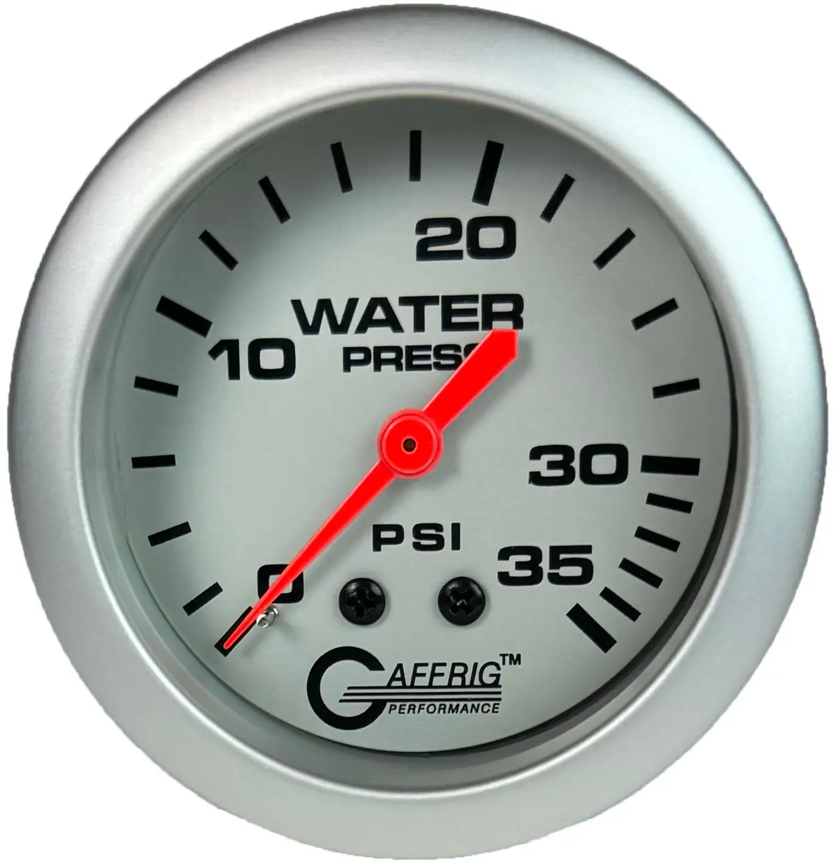 Gaffrig Part #11014 2 5/8 Inch Mechanical Water Pressure Marine Boat Gauge 0-35 Psi Platinum 1