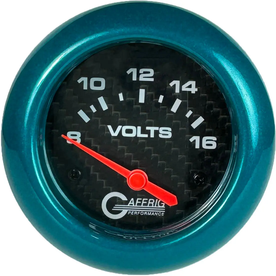 Gaffrig Part #12005 2 5/8 Inch Electric Voltmeter Marine Boat Gauge 8-16V Carbon Fiber 4