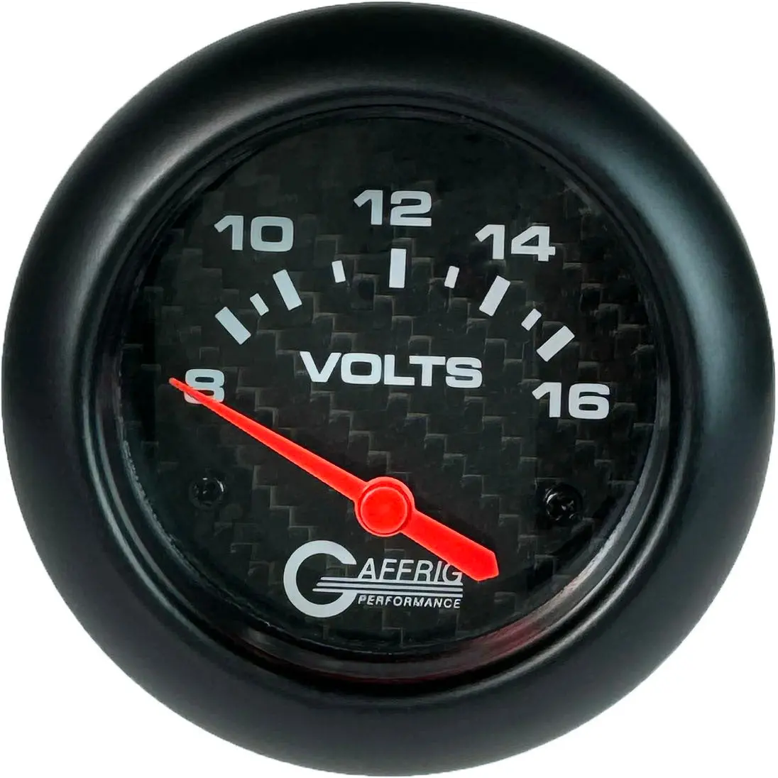 Gaffrig Part #12005 2 5/8 Inch Electric Voltmeter Marine Boat Gauge 8-16V Carbon Fiber 6