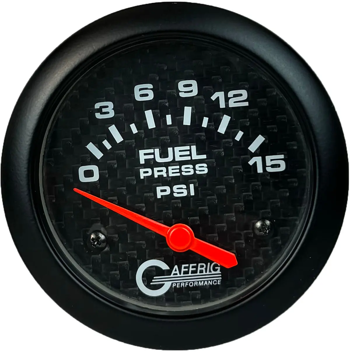 Gaffrig Part #12007 2 5/8 Inch Electric Fuel Pressure Marine Boat Gauge 0-15 Psi Carbon Fiber - Includes Sender 1